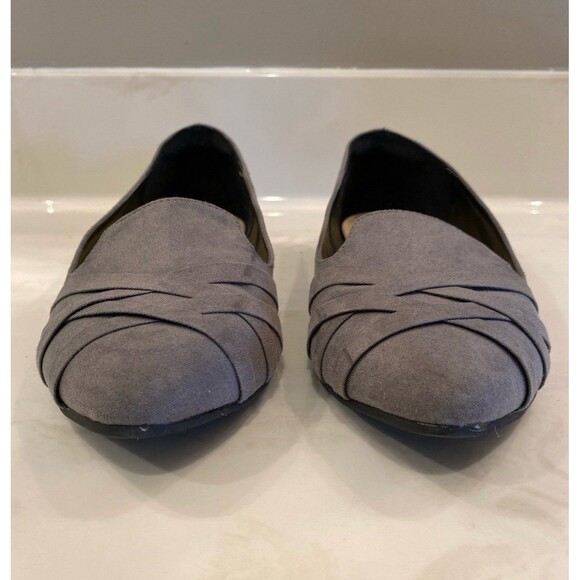 Veittes Womens Flats Slip On Size 8 WIDE Shoes Gray Excellent Condition Padded - Picture 4 of 12